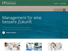 Tablet Screenshot of hospitalpartners.ch